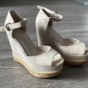 Aldo Nude Wedges